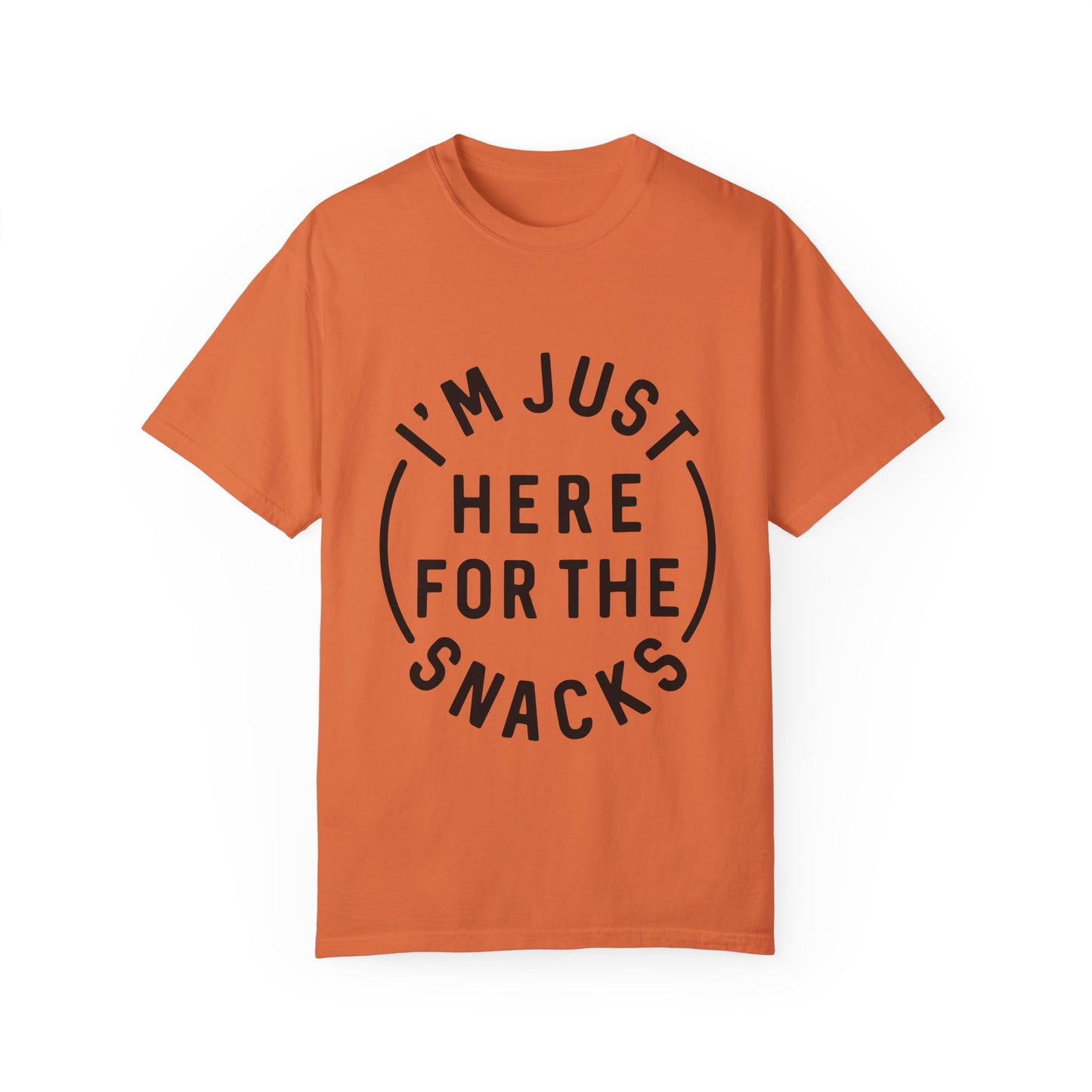 Unisex Snack Lover T-Shirt – "I'm Just Here for the Snacks"