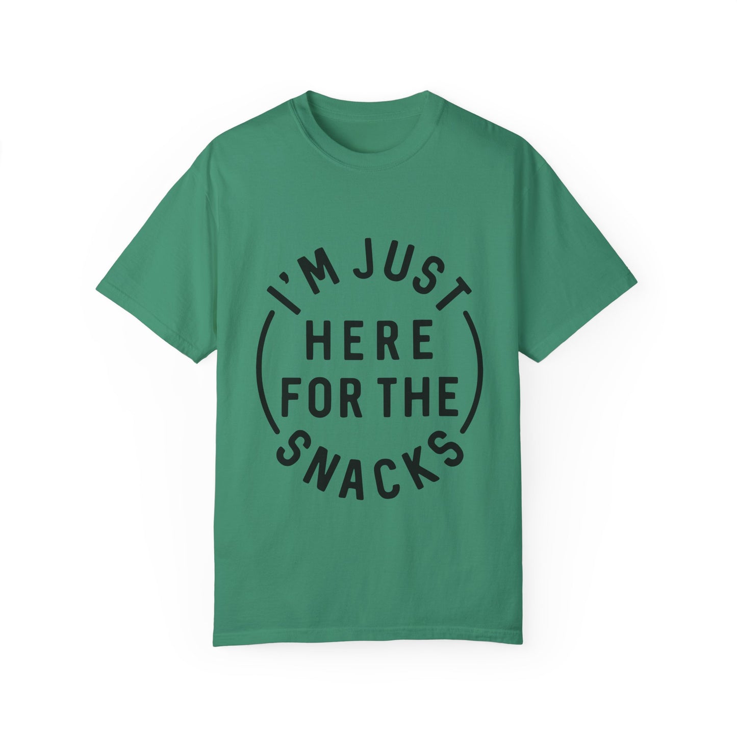 Unisex Snack Lover T-Shirt – "I'm Just Here for the Snacks"