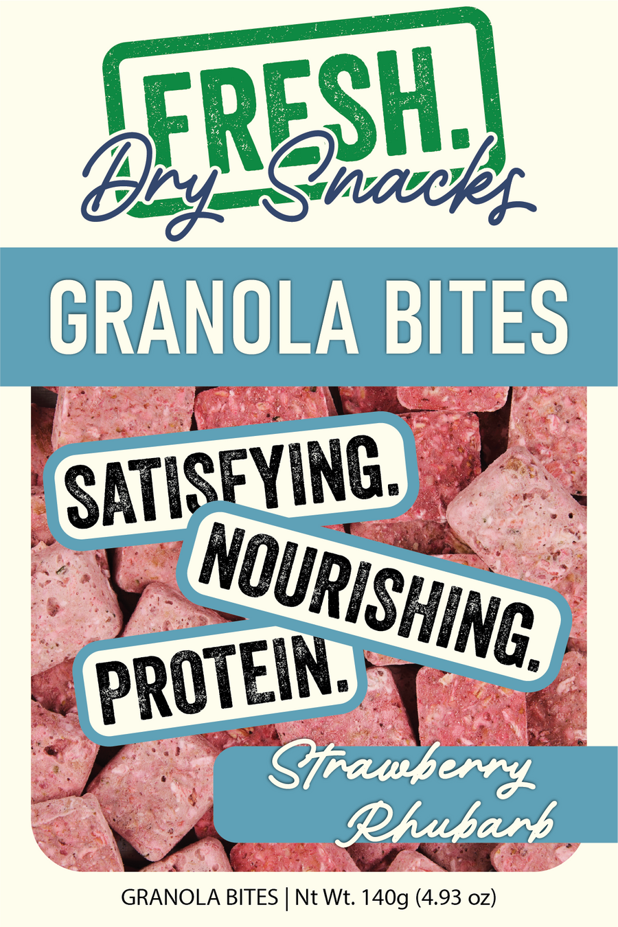 Ultra Lightweight Granola Bites - Strawberry Rhubarb